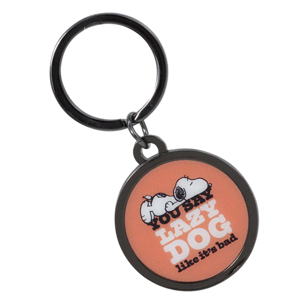 Peanuts Snoopy Lazy Dog Key Chain