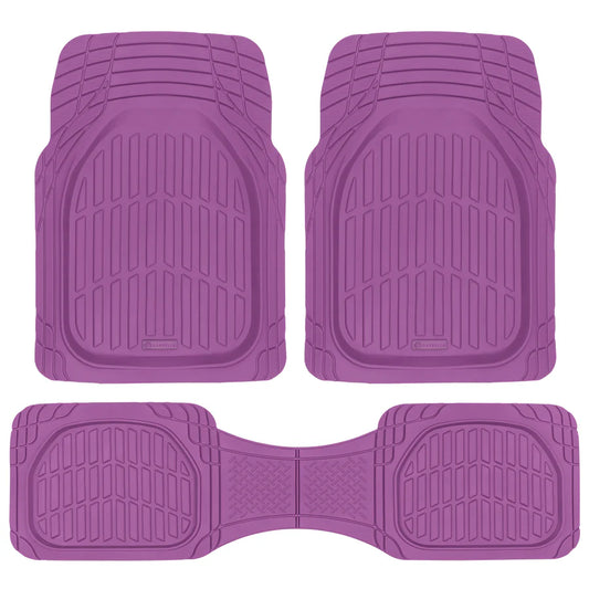 3pc Purple Universal Floor Mats
