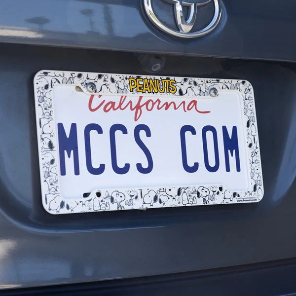 Peanuts Snoopy License Plate Frame
