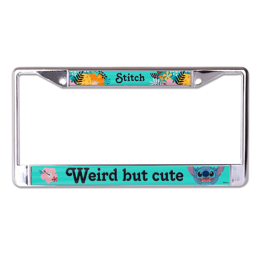 Stitch Weird But Cute License Plate Frame