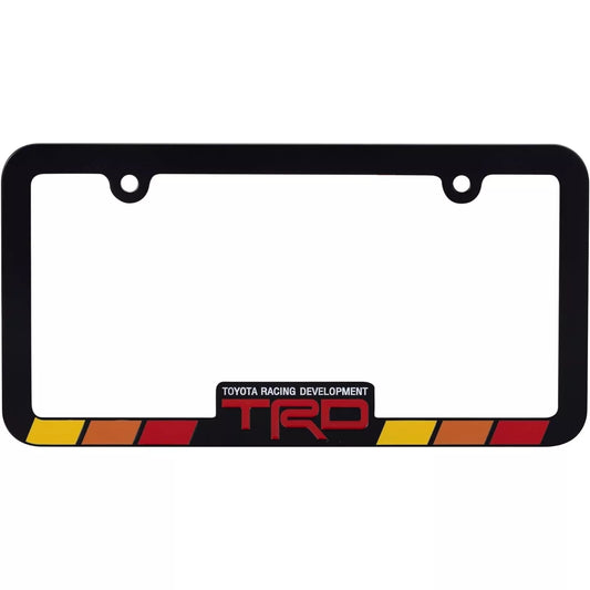 TRD Racing Development Tri-color Black License Plate Frame