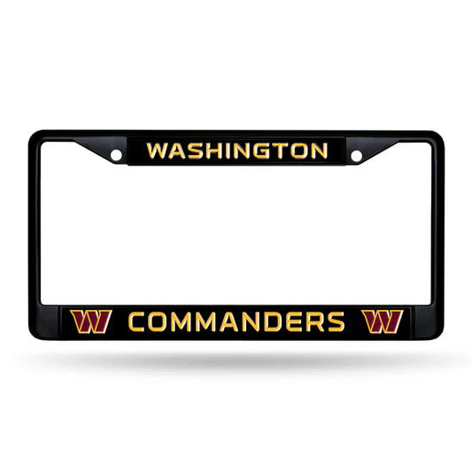 Washington Commanders Black License Plate Frame