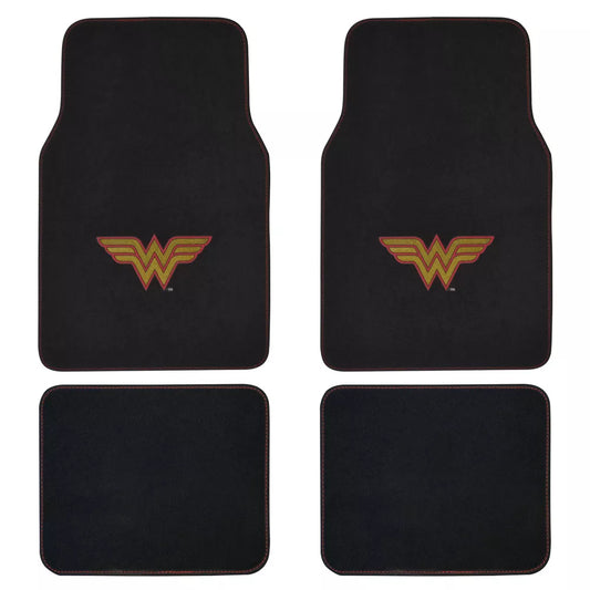 Wonder Woman 4PC Carpet Floor Mats