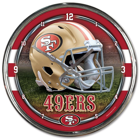 NFL San Fransisco 49ers Chrome Clock