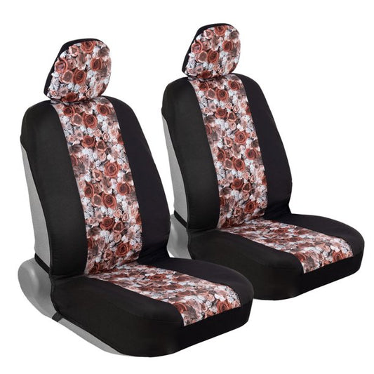 2PC Front Dusty Rose Sideless Seat Covers