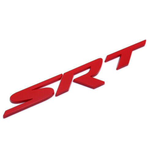 SRT Metal Red Grille Emblem