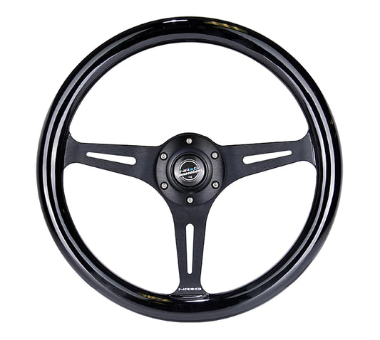 NRG Steering Wheel 350MM 1.5" Deep Dish Wood Grain Steering Wheel