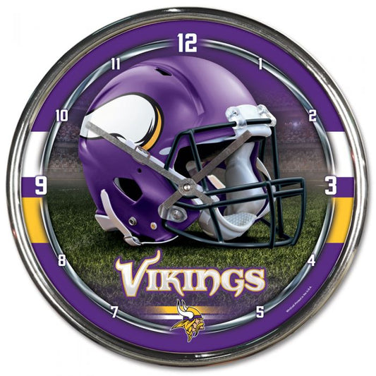 NFL Minnesota Vikings Chrome Clock