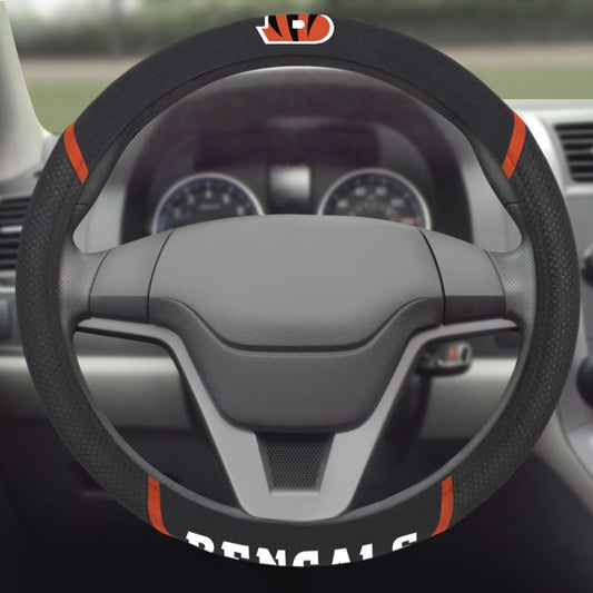 NFL Cincinnati Bengals Mesh Steering Wheel Cover