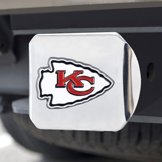 NFL Kansas City Cheifs Hitch Cover - Chrome