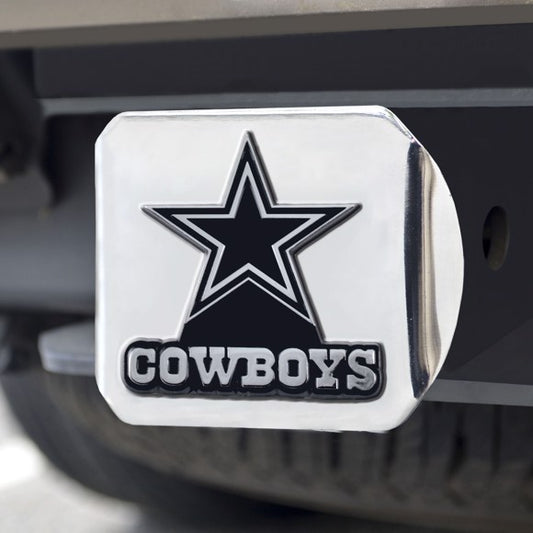 NFL Dallas Cowboys Hitch Cover -Chrome/ Black