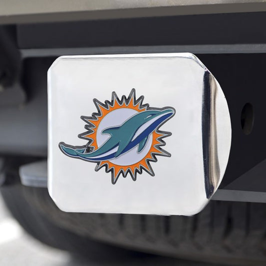 NFL Miami Dolphins Hitch Cover - Chrome