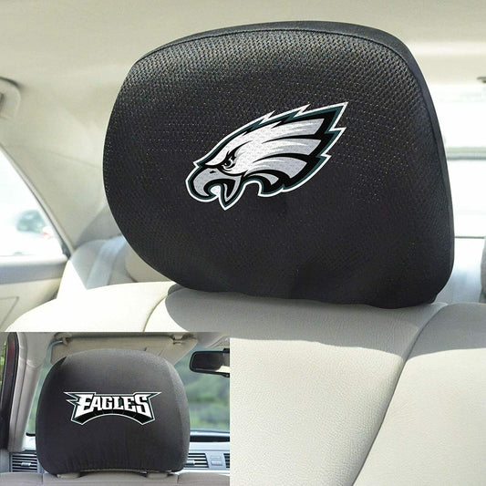 NFL Philadelphia Eagles Headrest Covers Mesh - Black