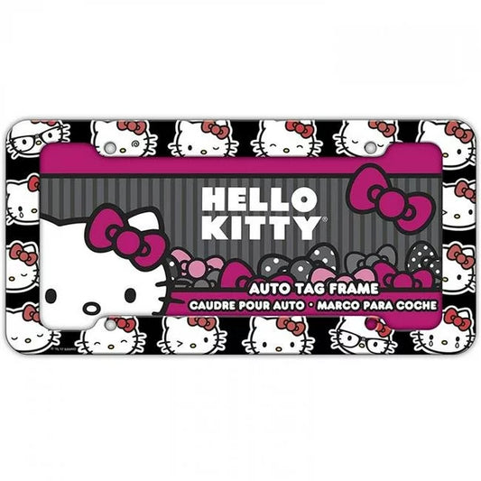 Hello Kitty Faces License Plate Frame