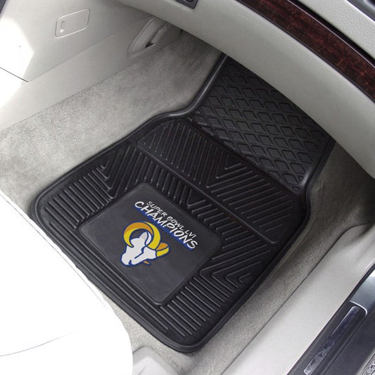 NFL Los Angeles Rams Superbowl Champions Vinyl Car Mat Set