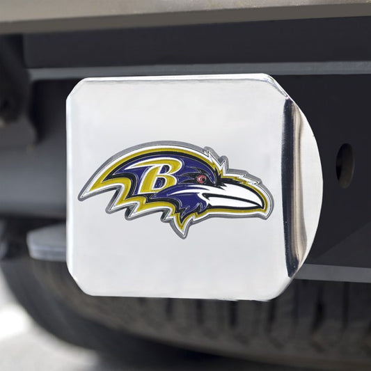 NFL Baltimore Ravens Hitch Cover - Chrome