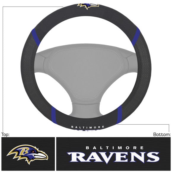 NFL Baltimore Ravens Mesh Steering Wheel Cover