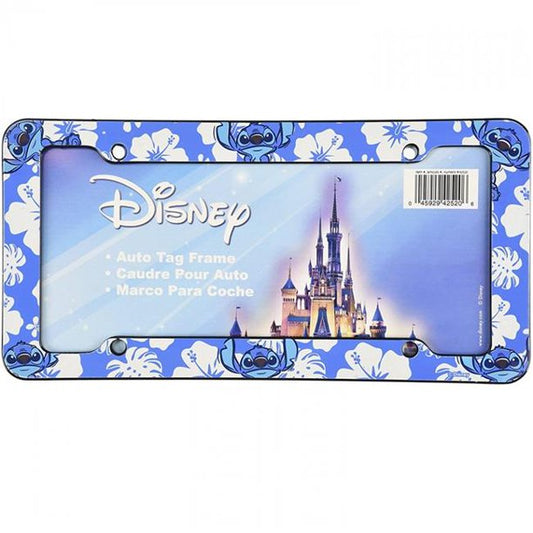 Stitch Hibiscus License Plate Frame